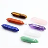 Stone 7 Chakra Set Reiki Natural Crystal Stones Polishing Amethyst Rose Quartz Yoga Energy Bead Healing Decoration 8X32Mm Drop Deliv Dh32S