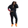 Pantalon de deux pièces pour femmes Streetwear Automne 2023 2 Set Femmes Tenues Ensembles assortis Veste zippée Leggings Sweatsuit Dames Survêtement Femme