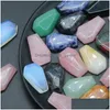 Stone Mini Coffin estátua Natural quartzo ágata Cristal cura reiki pedras esculpidas ornamentos decorações de casas de jóias entrega de jóias dhuel