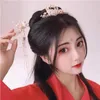 Ensemble de collier et boucles d'oreilles de Style chinois, épingle à cheveux en perles roses, peigne à cheveux, vêtements Xiuhe, accessoires de coiffure Hanfu, bijoux