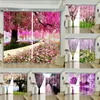 Rideau rideaux scéniques pour chambre fenêtre salon occultant ombrage extérieur décoratif arbre maison texitle décor impression 3D