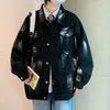 Men's Jackets High Quality Denim Jacket Men's Ins Fashion Brand Street Coat Autumn And Winter Oversize Senior Sense Ruffian Handsome