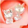 Stud Luckyshine Holiday Gift Jewelry 5 Mm Round Brazilian Citrine Sier Womens Cz Wedding Bright Earings Piercing 30 Pairs E0190 Drop Dhovz