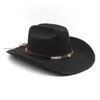 Cowboy filt hattar fedora hatt fedoras kvinnor män trilby breda grim kepsar höst vinter stor jazz topp cap 2023
