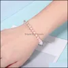 Brins de perles pierre naturelle cristal clair verre perlé bracelet 8 mm quartz transparent lâche perle tressée amitié pour les femmes juives Otbeg