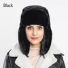 Boinas de boletes lapuladas na orelha feng lady lady winter espessura mantenha um casal quente moda earflap women women peur russia chapéu 2023