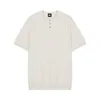 Männer T-shirts Lose Feste Taste Koreanische Mode Revers Kurzarm Hemd Männer Casual Einfache Braun Grundlegende T-shirt 2023Men'292D