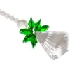 Astucci per gioielli TUMBEELLUWA Ciondolo ornamentale angelo custode in cristallo trasparente verde appeso Decorazione natalizia artigianale