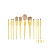 Makeup Brushes 11st/Set Professional Set Powder Blush Eyeshadow Scrping Brush Make Up Cosmetic Set 10 Drop Delivery Health Beauty DH6LZ