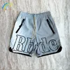 Hiphop 3m reflekterande rhude shorts inuti mesh män kvinnor överdimensionerad stor tryckning dragskonbyxor bdd5 j9qe