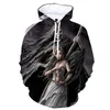 Herr hoodies höst och vinter europeisk amerikansk personlighet science fiction 3d tryck mode hip-hop casual street hoodie