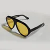 Occhiali da sole pilota gialli neri per donna Uomo Shades Uomo Sunnies Occhiali da sole gafas de sol Occhiali UV400 con scatola