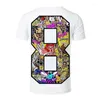 Men's T Shirts Fashion Basketball Tshirt Men Tops Hip Hop Number 3D Print T-shirt Camiseta Hombre Sports Oversized