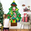 Décorations de Noël Décoration 3D Feutre Arbre de Noël Non-tissé Artisanat Cadeaux pour enfants DIY Décor à la main Accessoires de jeu Joyeux ornements de maison