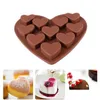 Stampi da forno Stampo per sapone a forma di cuore 10Cavità Sile Caramelle al cioccolato Mod Fare forniture Strumento per la decorazione di torte Bakeware Drop Delivery H Dhkik