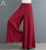 Calça mulheres mulheres pernas largas lençóis finos de linho de algodão longa vintage calça de pantalon plus size de tamanho l-7xl