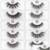 False Eyelashes Moon Mink Thick Lashes Creative Cosmetic Case Tapared Crisscross Winged Natural Long Makeup Faux Eyelash Drop Delive Dh5Pg
