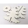 Decorazioni natalizie Ciondolo per albero in legno MDF vuoto a sublimazione Ornamento per gingillo semplice a doppio lato Decorazione domestica per la stampa del logo personalizzata