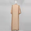 Roupas étnicas Bohemian Caftan Maxi Dress for Women Over Tamanho do maiô de impressão Cobert de maiô muçulmano Praia Loose Pareo Robe Islâmico