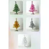 Kerstdecoraties Tree Pink Gold Mini kunstmatige kerstmis voor thuisornamenten