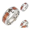Ringas de banda ￁rvore da vida Madeira cruzada ma￧￴nica para homens mulheres a￧o inoxid￡vel nunca desaparecem j￳ias de moda de dedo de madeira em bk gota del otic8