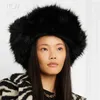 BERETS NOVMOOP GENUINE FUR VINTER PILOT HAT Justerbar omkrets 54-60 cm Super Warm Christmas Gift LT3308