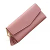 Wallets Women's Simple Pendant Long Design 30% Off Cardholder Wallet Fashion PU Leather Litchi Pattern Short Coin