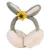 Bérets épais en peluche hiver chaud cache-oreilles bandeau confortable mignon cache-oreilles pour enfants et adultes en plein air