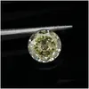 آخر 14ct Gold Green Color VVS1 Round Moissanite Stones Stones Pass Test Diamond GRA Gemstone for DIY Making آخرًا آخر DHWT6