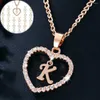 Pendant Necklaces Eun Ho Womens Jewelry Name Initials Heart Necklace 26 Letters Zircon Love Gifts The First Letter Accessories