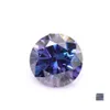 Inne 13ct zmienione niebieski kolor VVS okrągłe moissanite luźne kamienie synteza szlachetna dla DIY biżuterię pierścień biżuterii Przełęcz