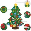 Christmas Decorations 1 Set Kids DIY Felt Tree With Decorative Ornaments Merry Home Navidad Year Gifts Xmas Supplies