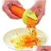 Fruit Vegetable Tools Slicer Funnel Model Shred Device Spiral Carrot Salad Radish Cutter Grater Cooking Tool Kitchen Accessories G Dhvjb