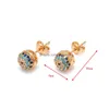 Stud Fashion Jewelry Evils Eye Earrings Blue Drop Delivery Dhe0A