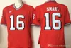 American College Football Wear Vintage NCAA Bulldogs #16 Kirby Smart College Football Jerseys Red Black White Szyft Football koszulki s-xxxl zszyte