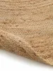 Tapis tapis tissé Jute réversible maison main ovale naturel tapis course extérieur tapis de chiffon