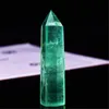 Figurines décoratives objets naturel vert fluorite Quartz cristal point tour pierre de guérison énergie minerai minéral obélisque décor à la maison ornement