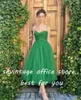 Abiti da festa Sevintage Elegante verde Tulle Prom Sweetheart Spaghetti Strap A-Line Abiti da sera corti Abito da sposa