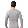Męskie kształty ciała haleychan męskie shaper v-dekolt Długie rękaw Podwódzka zbieżna postawa Korekta Koszula Shapewear Bodysuit
