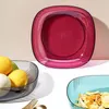 Plates 1Pcs Fruit Tray Multipurpose Large Capacity Container Snack Receptacle Salad Bowl Japanese Style For Household