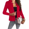 Women's Jackets Summer Women Solid Color Long-sleeves Cardigan Jacket Fashion Slim Suit Coat For Office LadyWomen's