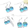 Lustre dangle luckyhine elegante delicado redondo bi bi touremaline gemstone 925 jóias esterlinas sier sier para mulheres 1 dhyvh