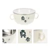 Bowls Bowl Noodle Stainlesssoup Steel Lid Lunch Noodles Box Cereal Ramen Pasta Mug Handle Dessert Dinnerinstant Container Mixing