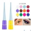 Eyeliner 17 Couleur Liquide Mat Séchage Rapide Mticolor Pigment Longue Durée Toute La Journée Cmaadu Gros Eye Liner Drop Delivery Santé Beauté Dhtjh