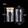 Storage Bottles 24 Pieces 20ml 30 50mm Test Tubes With Bamboo Lids Glass Jars Vials Wishing Bolttes Wish Bottle For Wedding Crafts Gift