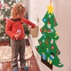 Christmas Decorations 1 Set Kids DIY Felt Tree With Decorative Ornaments Merry Home Navidad Year Gifts Xmas Supplies