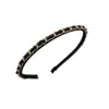 Fashion Women PU Metal Hair Bands Ribbon Hoofdtooi Hoofdband Girls Haarband Haren Hoop Vrouw haaraccessoires Hoofdkleding 1389