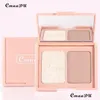 Blush Cmaadu Двухцветная розовая подсветка палитра порошка Delicate Натуральный модифицируйте лицо слегка пьяное.