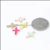 Pendentif Colliers 6 Couleurs Émail Croix Jésus Pendentifs 10 Pcs/Lot Crucifix Charmes Bijoux De Mode Bricolage Accessoires Pour Bracelets Neckl Oty3E