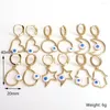 Hoop Earrings 5Pairs Fashion Turkey Lucky Heart/Star/Moon/Round/Drop Enamel Eye Dangle For Women Party Jewelry